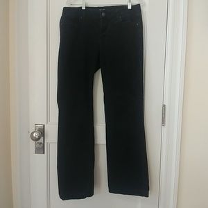 Black corduroy jeans